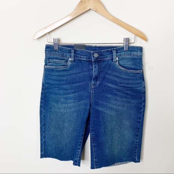 NWT Blank NYC Raw Hem Bayou Blues Bermuda Shorts - Picture 3 of 7